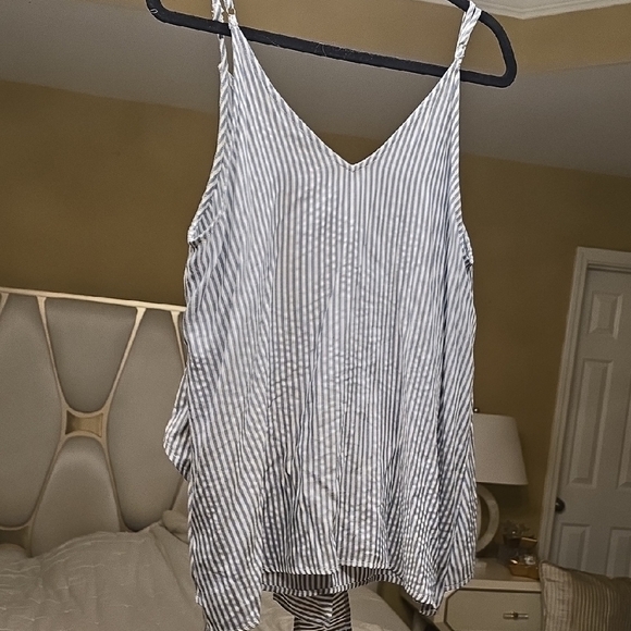 Doe & Rae Blue and White Striped Camisole - Picture 5 of 12